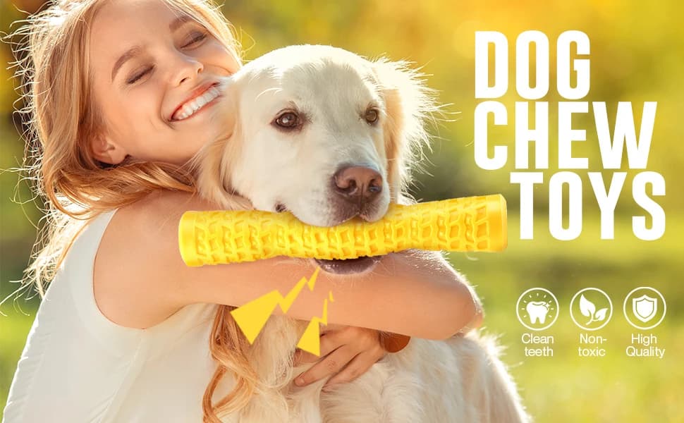 Dog Squeaky Toys Interactive Dog Toys for Aggressive Chewers Tough Rubber Chew Toys for Medium/Large Breed — PERFECT TOYS with DOG SQUEAKY CHEW TOYS