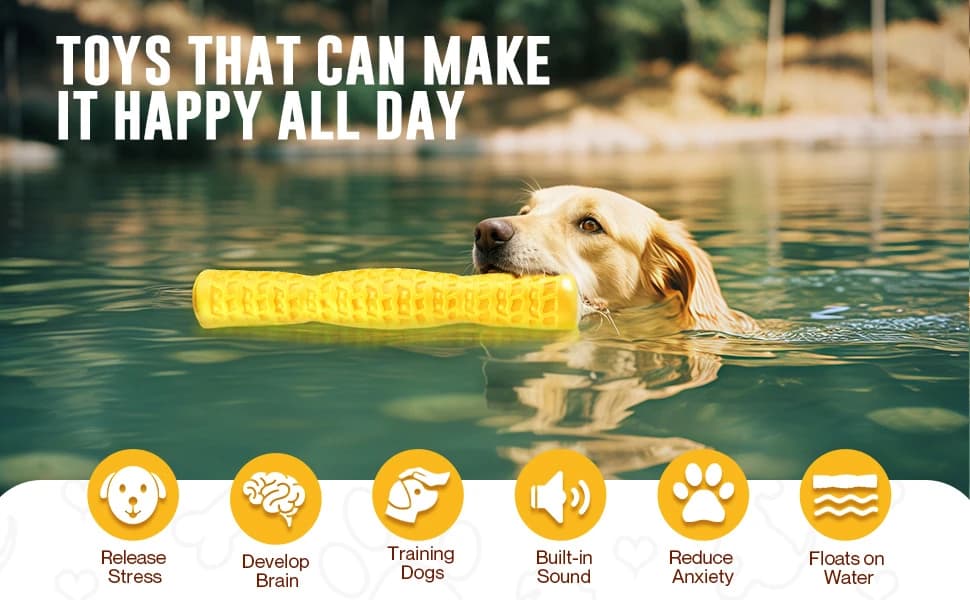Dog Squeaky Toys Interactive Dog Toys for Aggressive Chewers Tough Rubber Chew Toys for Medium/Large Breed — A Fantastic Dog Toy Gift