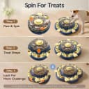 3-Level Dog Puzzle Toy — Spin to Release Treat Dispenser and Slow Feeder