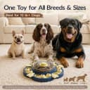 3-Level Dog Puzzle Toy — Spin to Release Treat Dispenser and Slow Feeder