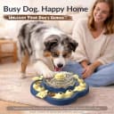 3-Level Dog Puzzle Toy — Spin to Release Treat Dispenser and Slow Feeder