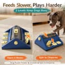 2-Level Dog Puzzle Toy Rotating Treat Dispenser for Small/Medium Dogs