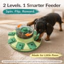 2-Level Dog Puzzle Toys — Treat Dispenser and Slow Feeder for Small Dogs