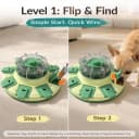 2-Level Dog Puzzle Toys — Treat Dispenser and Slow Feeder for Small Dogs