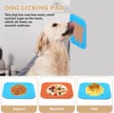 Lick Mat for Dogs - Slow Feeder Licking Mat with Suction Cups for Peanut Butter