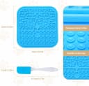Lick Mat for Dogs - Slow Feeder Licking Mat with Suction Cups for Peanut Butter