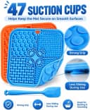 Lick Mat for Dogs — Slow Feeder with Suction Cups for Dog Anxiety Relief