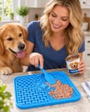 Lick Mat for Dogs — Slow Feeder with Suction Cups for Dog Anxiety Relief