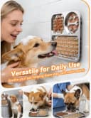 Stainless Steel Lick Mat for Dogs and Cats - Large Licking Pad with Suction Cups