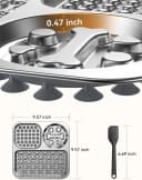 Stainless Steel Lick Mat for Dogs and Cats - Large Licking Pad with Suction Cups