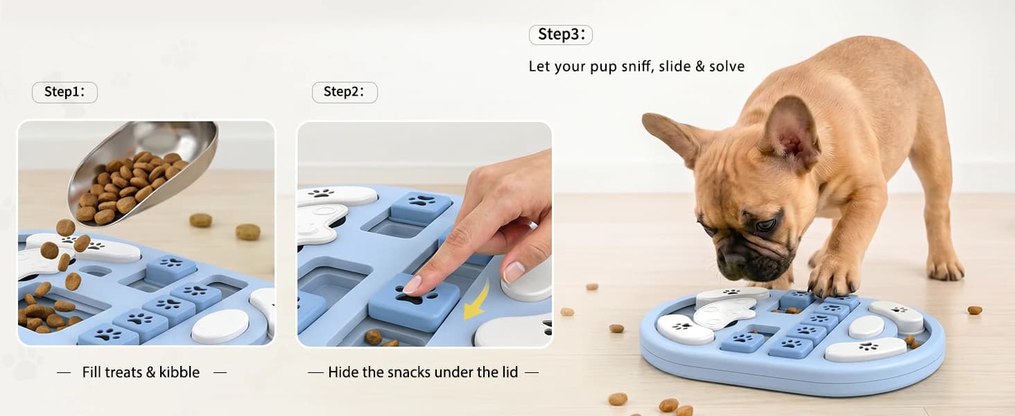 Dog Puzzle Toy — Interactive Enrichment Treat Food Puzzles — product details