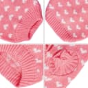 Dog Knitted Sweater Heart Puppy Sweater Warm Soft Pet Holiday Clothes for Small Dogs and Cats
