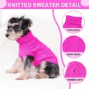 Sleeveless Turtleneck Knit Sweater for Small Dogs and Cats