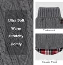 Dog Sweater for Small Dogs Turtleneck Thick Knit Pullover