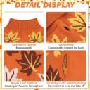 Small Dog Sweater — Fall Dog Sweater with Autumn Maple Leaf Pattern