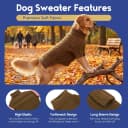 Dog Sweater for Extra Large Dogs — Warm Knit Sweater for Labrador