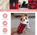Classic Fleece Plaid Dog Coat Jacket with Pocket