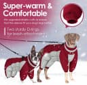 Full Body Dog Coat Warm Fleece Dog Winter Jacket for Small Dogs S