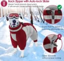 Full Body Dog Coat Warm Fleece Dog Winter Jacket for Small Dogs S