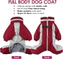 Full Body Dog Coat Warm Fleece Dog Winter Jacket for Small Dogs S
