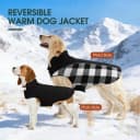 Dog Winter Coat — Reversible Waterproof Dog Jacket with Reflective Strip