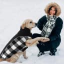 Dog Winter Coat — Reversible Waterproof Dog Jacket with Reflective Strip