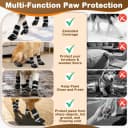 Dog Shoes for Winter Snow Waterproof Dog Boots with Fleece Lining