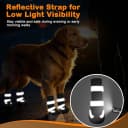 Dog Shoes for Winter Snow Waterproof Dog Boots with Fleece Lining