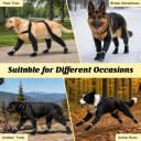Dog Boots with Suspenders for Large Dogs Waterproof Dog Boots Anti Lost