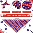 9 Pcs Holiday Dog Bandanas — Adjustable Washable Pet Scarves