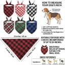 Dog Bandanas 6 Pack - Soft Cotton Bandanas for Dogs
