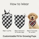 Dog Bandanas 6 Pack - Soft Cotton Bandanas for Dogs