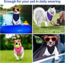 20 Pcs Plain Dog Bandana Bulk for Puppy Dog