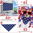 100 Pcs Dog Bandanas Blank Bulk — Plain
