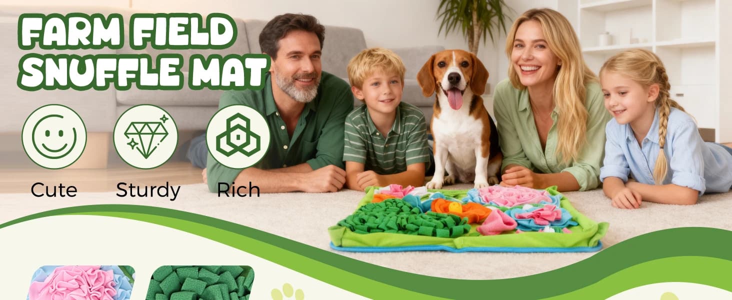 Snuffle Mat for Dogs — Slow Feeder Interactive Puzzle Dog Food Mat — product details