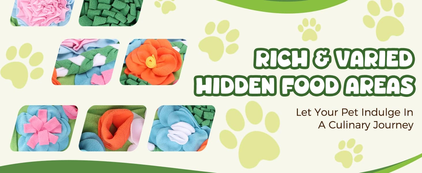 Snuffle Mat for Dogs — Slow Feeder Interactive Puzzle Dog Food Mat — product details