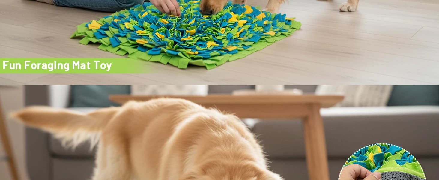 Dog Snuffle Mat — Interactive Enrichment Toy for Boredom (16"x22") — product details