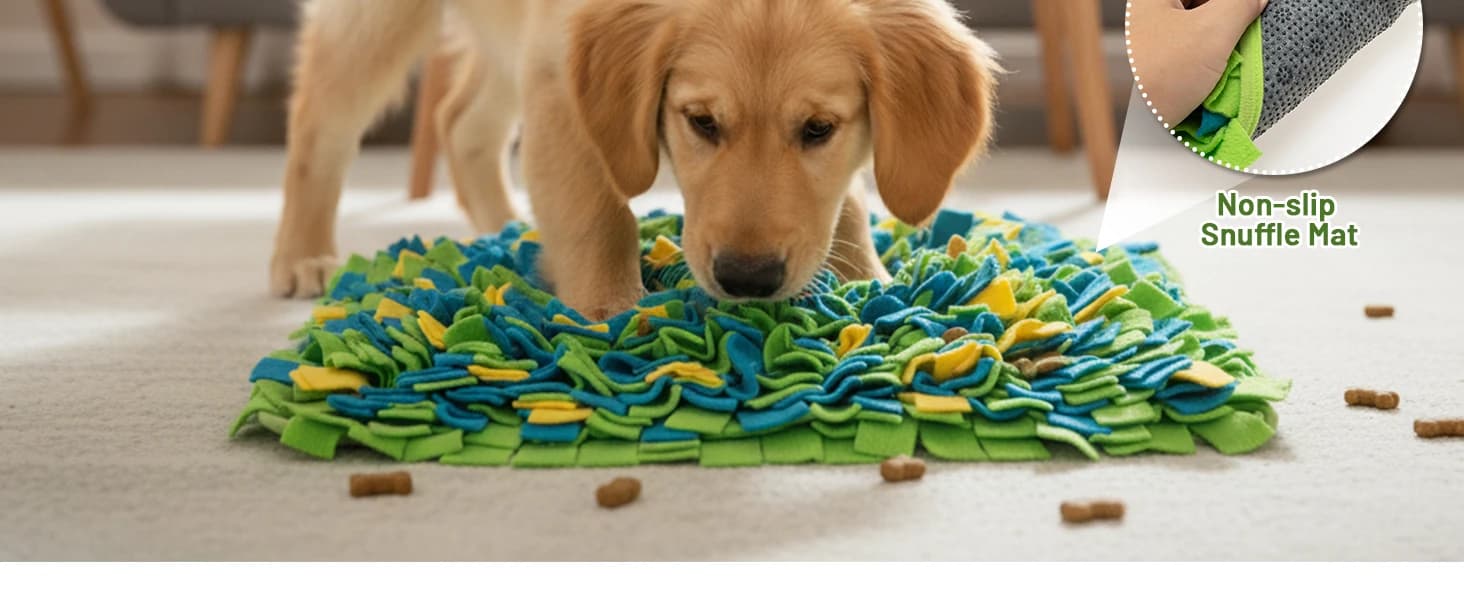 Dog Snuffle Mat — Interactive Enrichment Toy for Boredom (16"x22") — product details