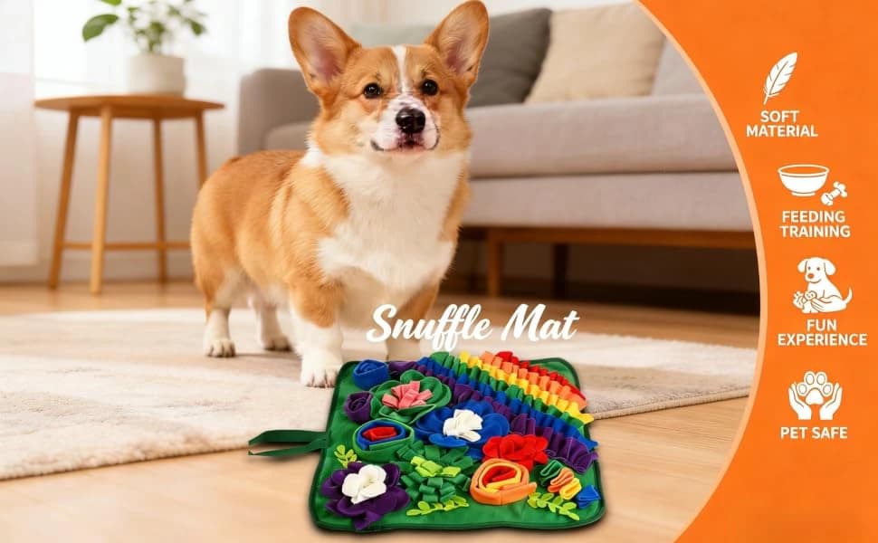 Snuffle mat for cats and dogs 17.7in — Give your pet the engagement they need