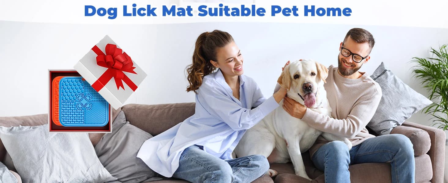 Lick Mat for Dogs — Slow Feeder with Suction Cups for Dog Anxiety Relief — product details