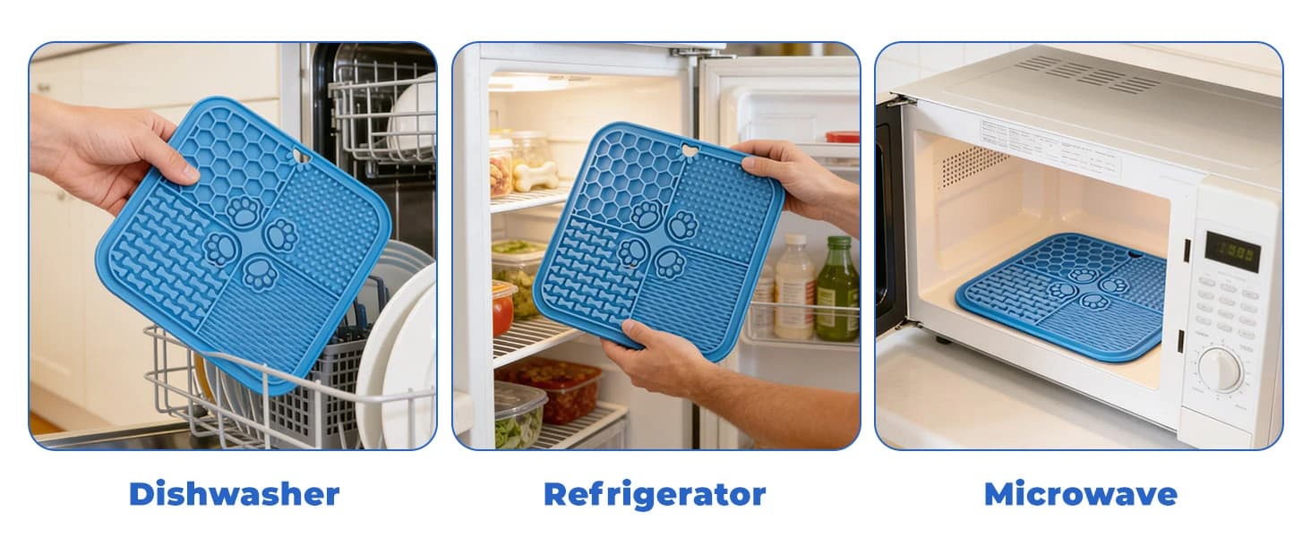 Lick Mat for Dogs — Slow Feeder with Suction Cups for Dog Anxiety Relief — product details