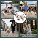 Transparent Dog Rain Poncho for Small and Medium Dogs - Thick Waterproof Raincoat with Hidden Leash Hole &