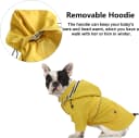 Dog Zip Up Raincoat with Reflective Buttons