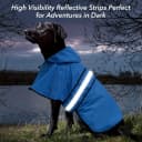 Reflective Dog Rain Coat - Waterproof Adjustable Pet Raincoat Jacket — Lightweight Hooded Dog Rain Coat Poncho