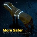 Dog Raincoat Waterproof Dog Rain Jacket for Small to 3X-Large Dogs — M