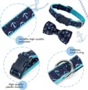 Anchor Dog Collar with Bow Tie