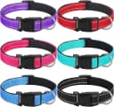 6 Pcs Reflective Dog Collar — Nylon Soft Adjustable