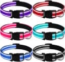 6 Pcs Reflective Dog Collar — Nylon Soft Adjustable