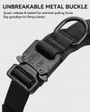 Tactical Dog Collar for Large Dogs — Traffic Control Handle