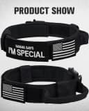 Tactical Dog Collar for Large Dogs — Traffic Control Handle